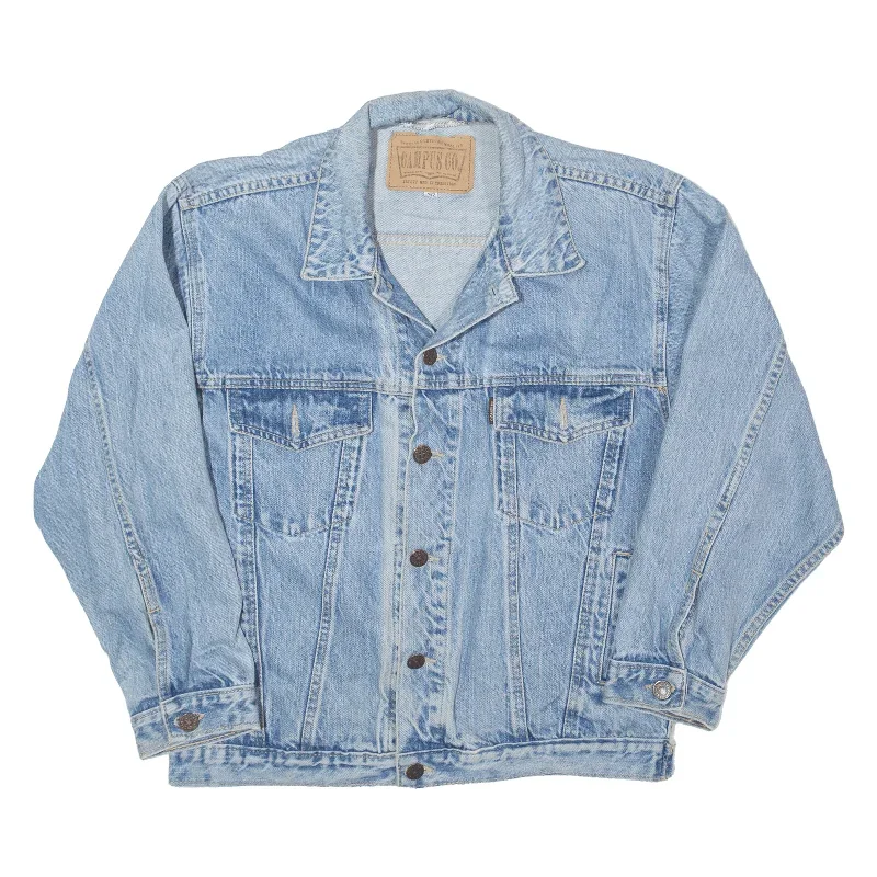 CAMPUS Mens Denim Jacket Blue 90s M