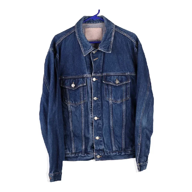 Cotton Belt Denim Jacket - Large Blue Cotton