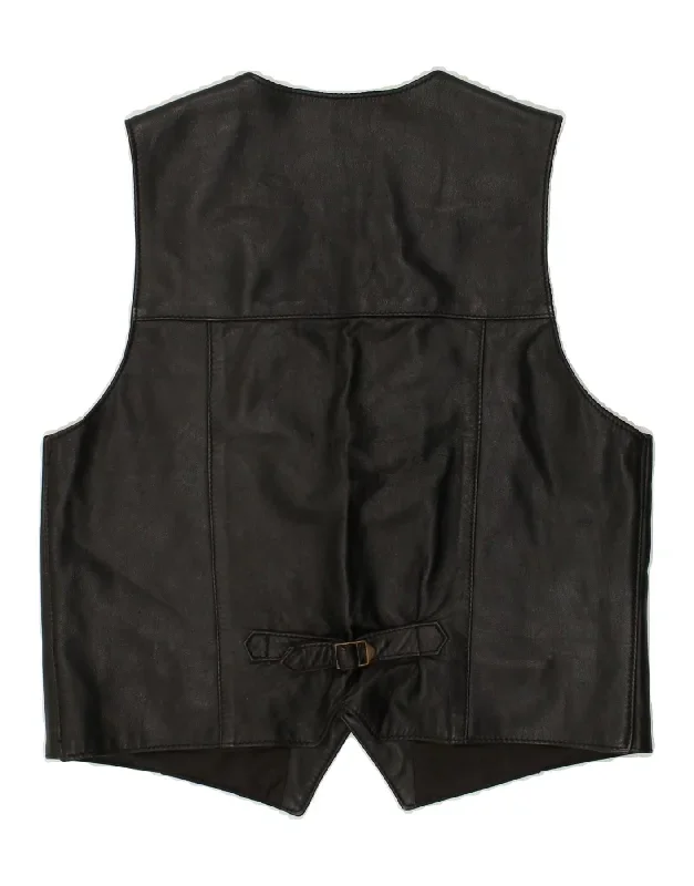 vintage-mens-leather-waistcoat-large-black-polyurethane