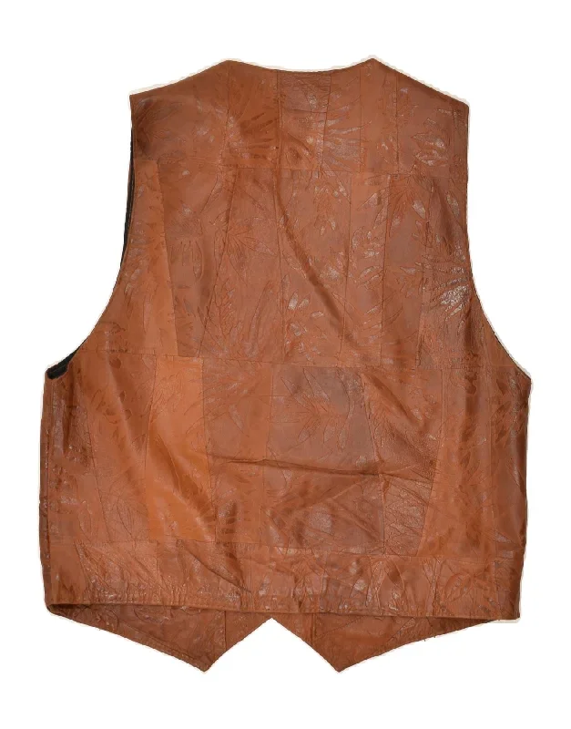 vintage-mens-leather-waistcoat-uk-40-large-brown-floral-leather