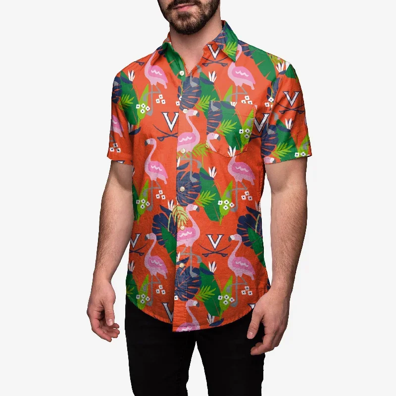 Virginia Cavaliers Original Floral Button Up Shirt