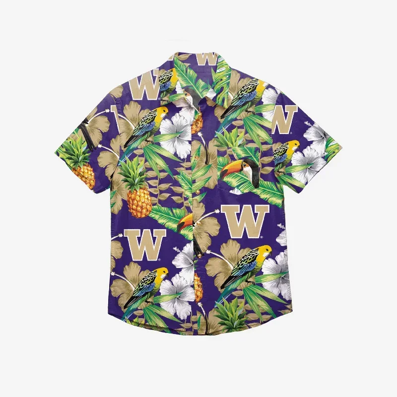 washington-huskies-floral-button-up-shirt